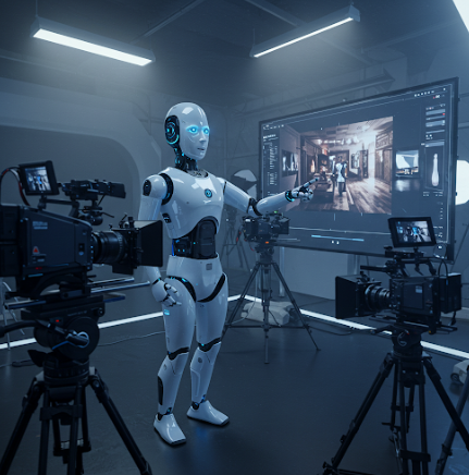 콘텐츠 산업 시대 로봇 역활