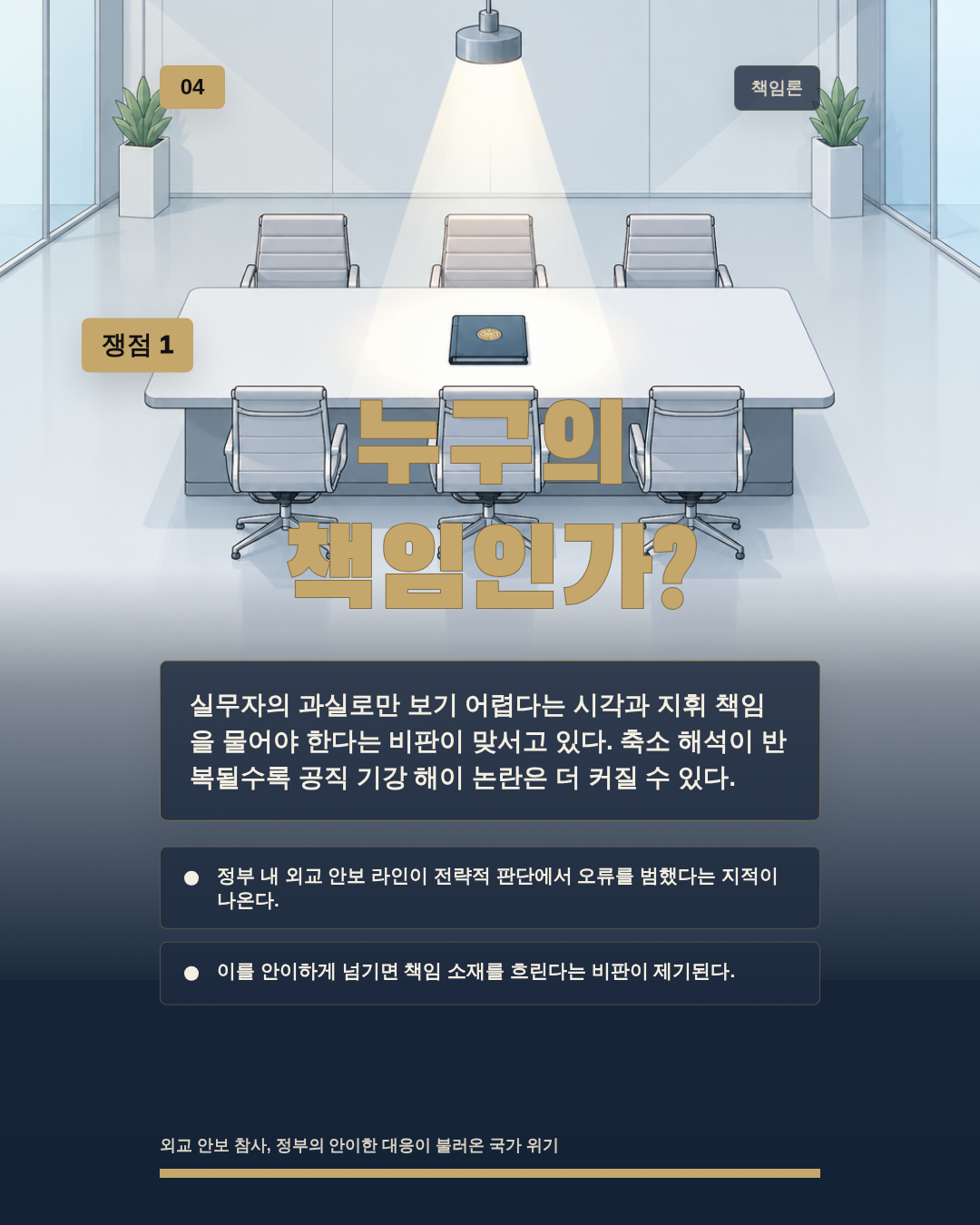누구의 책임인가?