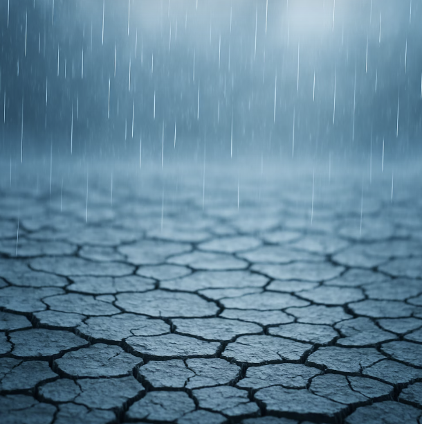 마른 땅에 단비를 내리듯