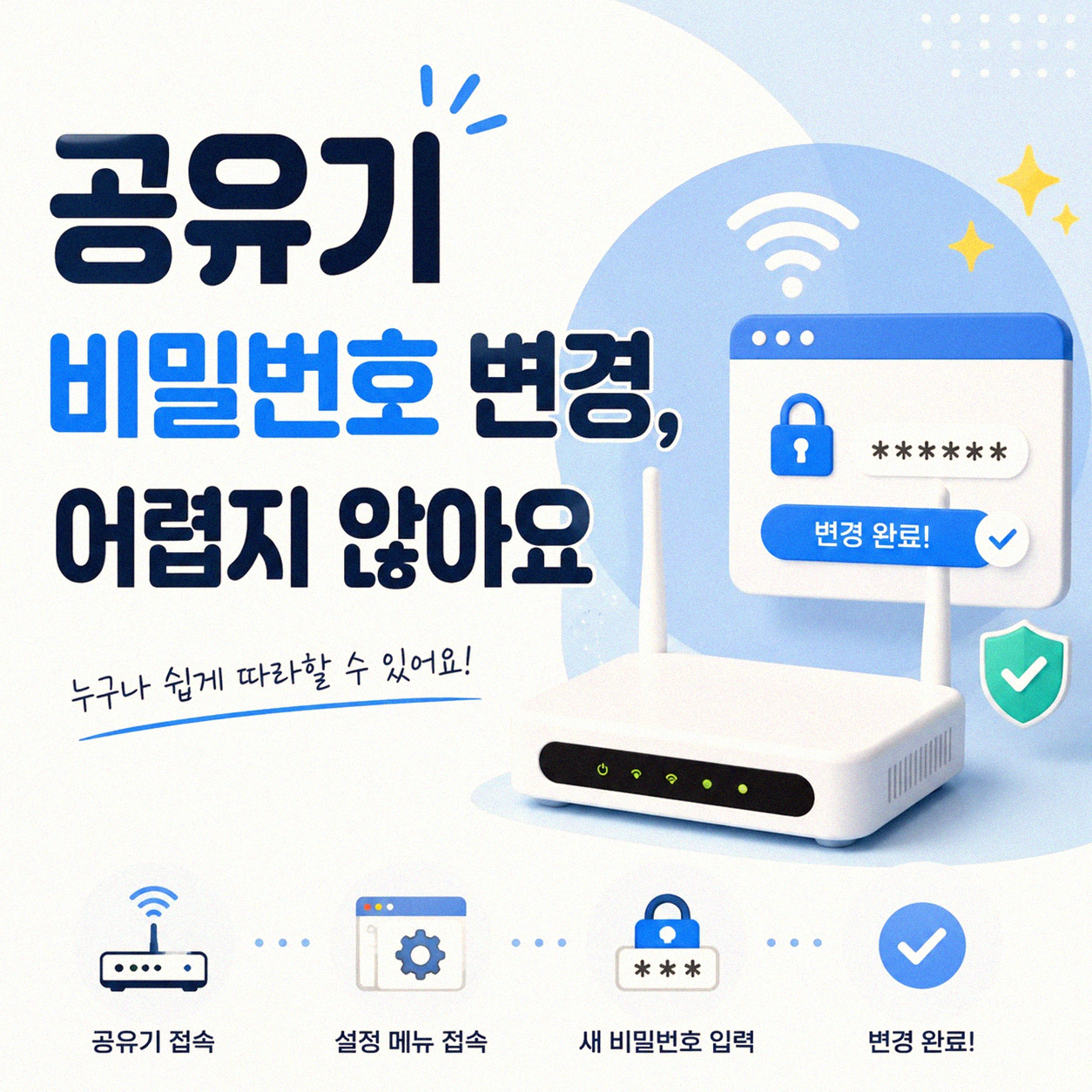 공유기 비밀번호 자주 바꾸셨나요