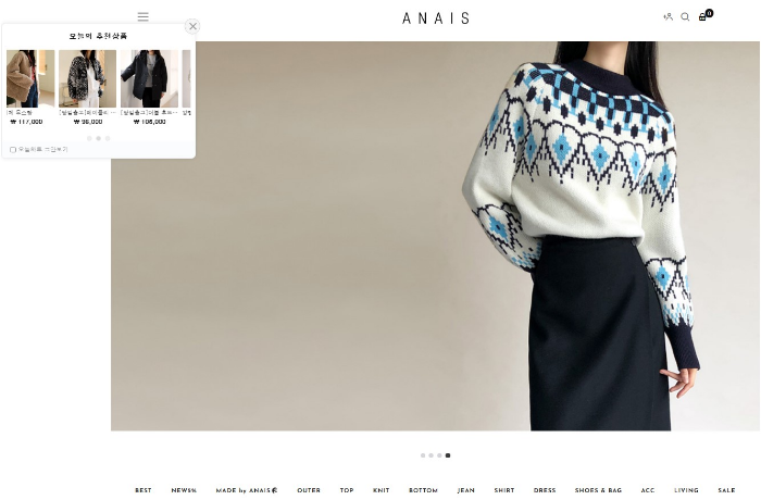 여성쇼핑몰 아나이스