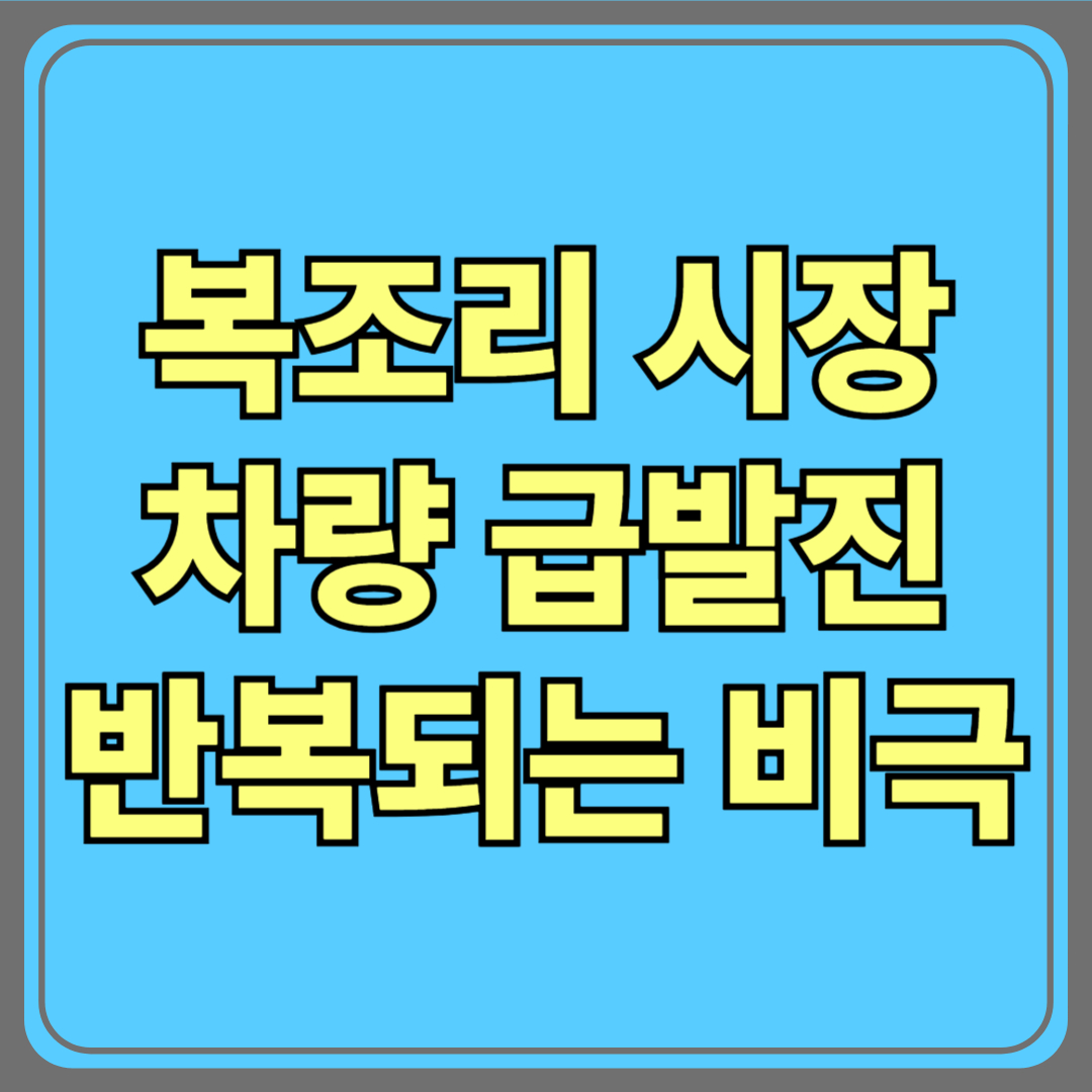 복조리시장 차량 급발진 사고, 반복되는 비극에 멈춰야 할 경고음