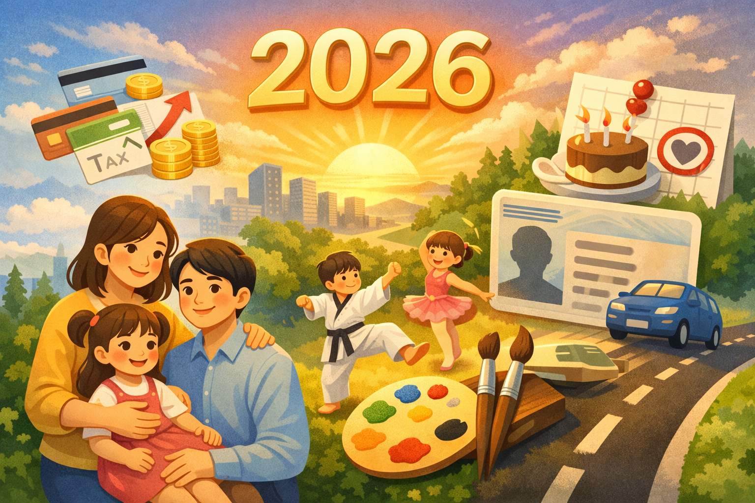 2026년 새해 달라지는 것들 총정리｜아이 둘이면 소득공제 확대&middot;운전면허 갱신 생일 기준으로 변경 관련 사진