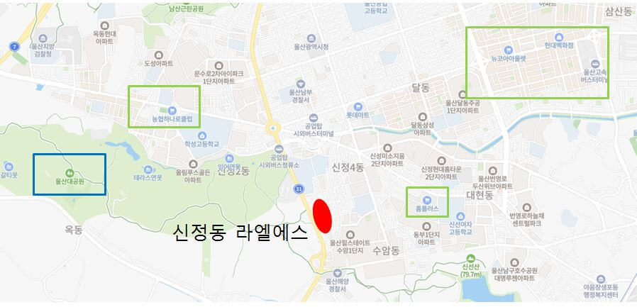 울산 라엘에스 기타 입지