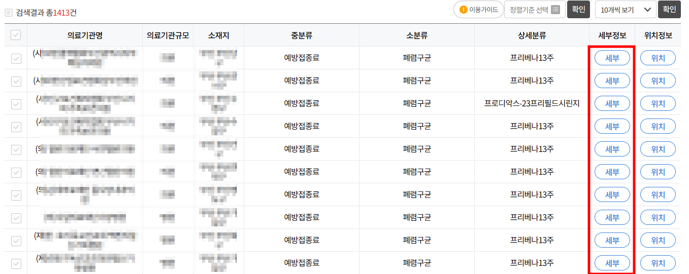 폐렴구균예방접종 사진
