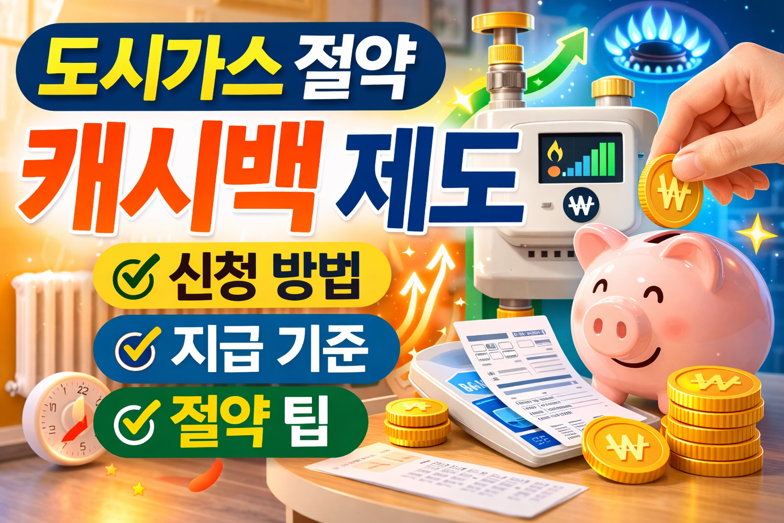 도시가스 절약 캐시백 제도