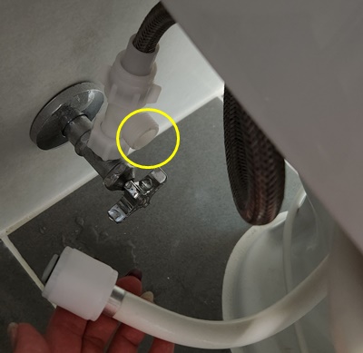 비데연결부분해제