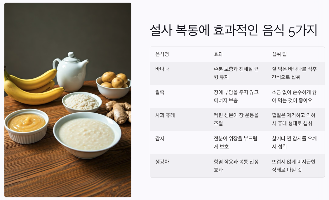 설사복통-효과적인-음식
