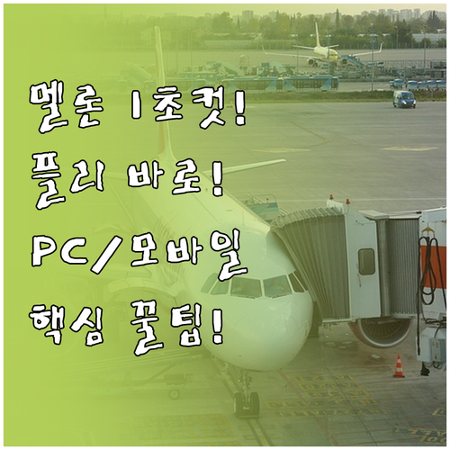 멜론 플레이리스트 1초 진입 PC 모..
