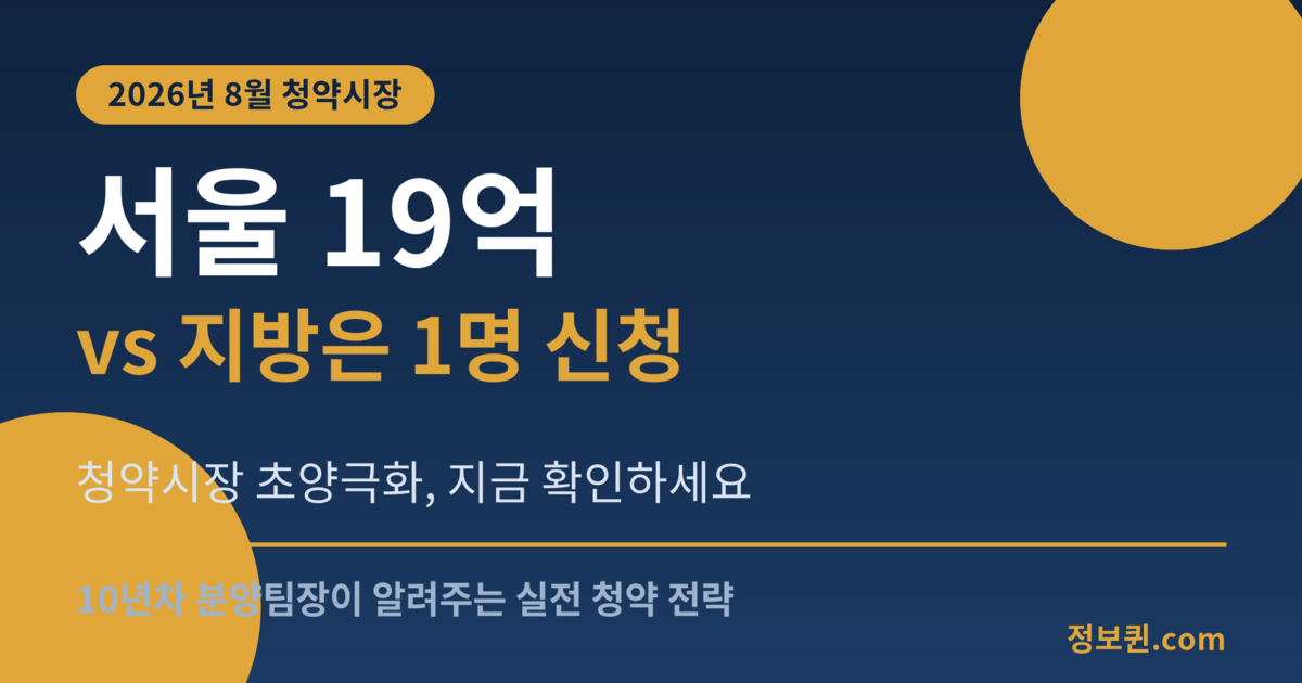서울 19억 vs 지방은 1명 신청