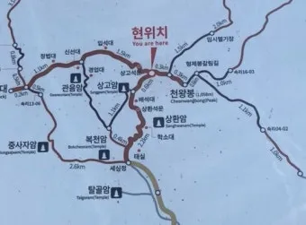 속리산 등산코스와 등산지도 정보_22
