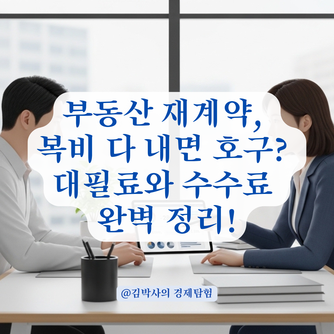 부동산 재계약서 작성 시 중개수수료 발생 범위와 적정 금액은?