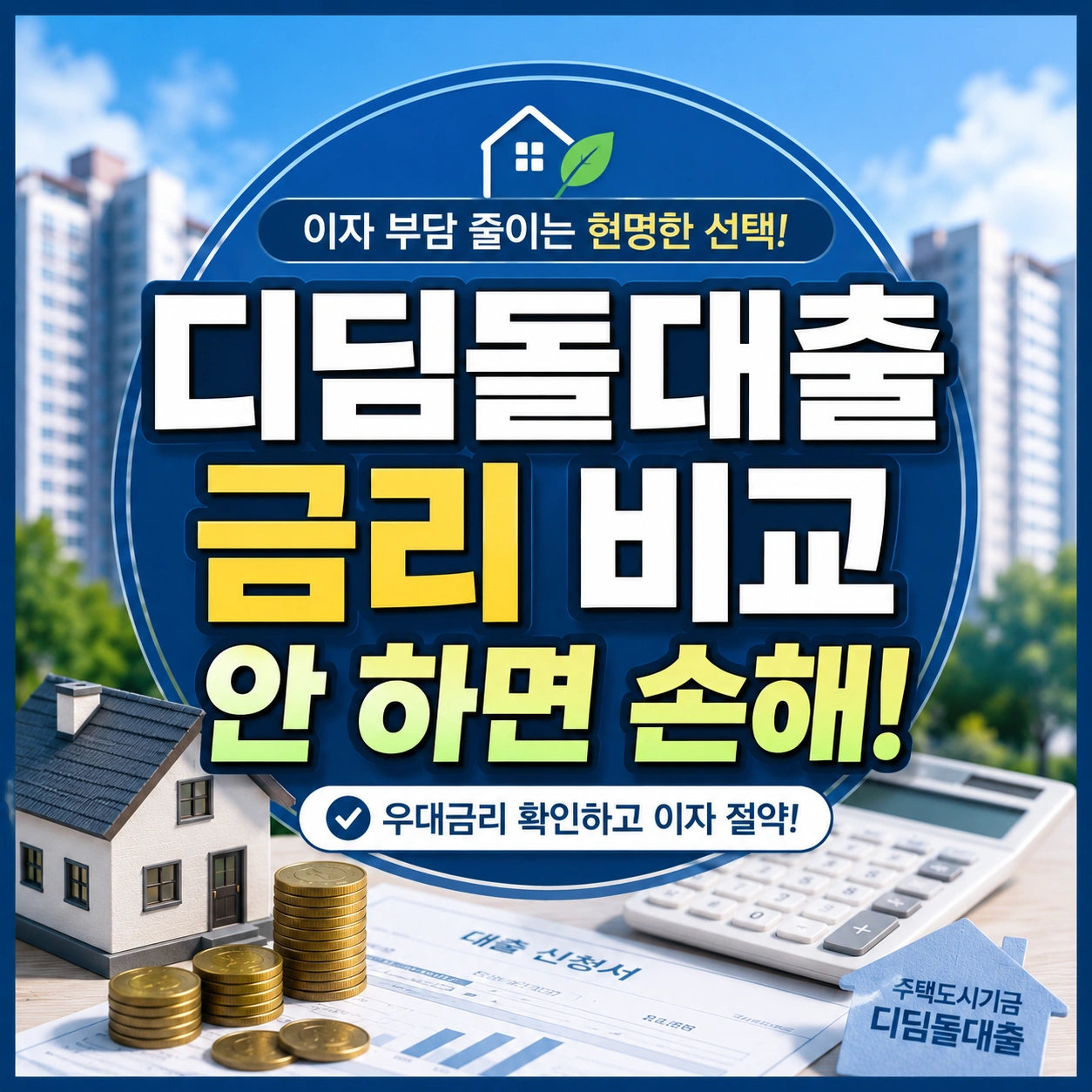 디딤돌대출 금리 비교 안 하면 이자 부담이 커질 수 있습니다