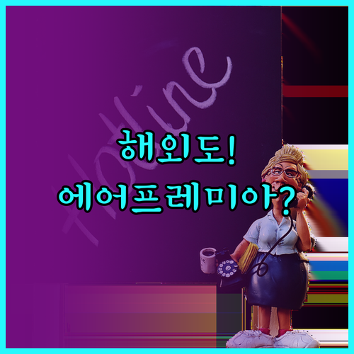 해외에서도 가능한 에어프레미아 고객센..