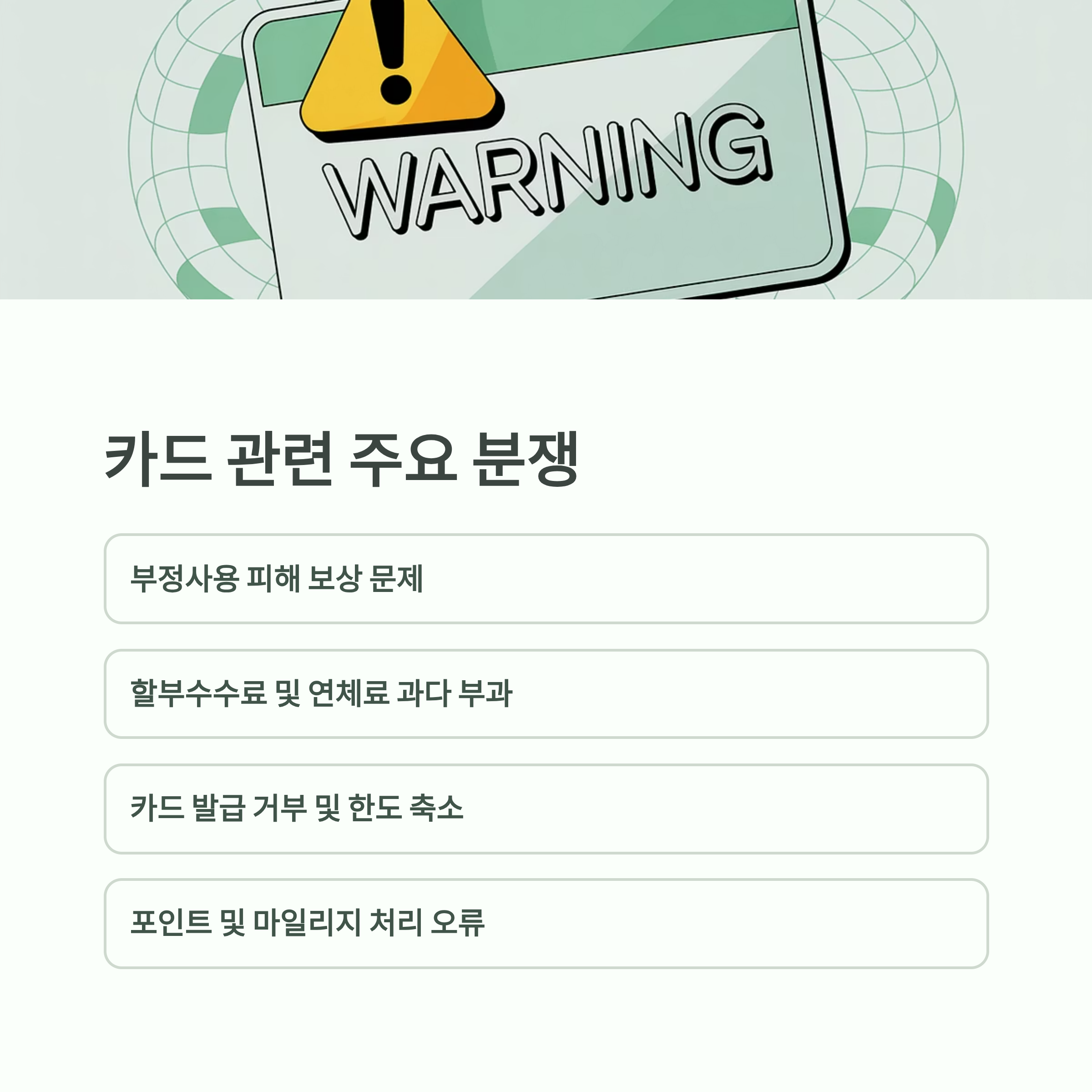카드관련 금융분쟁 해결법