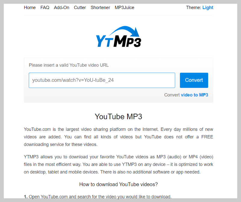 유튜브 음원 추출 mp3 다운로드 방법, 추천사이트, YTMP3