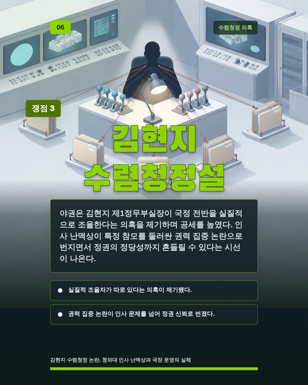 김현지 수렴청정설