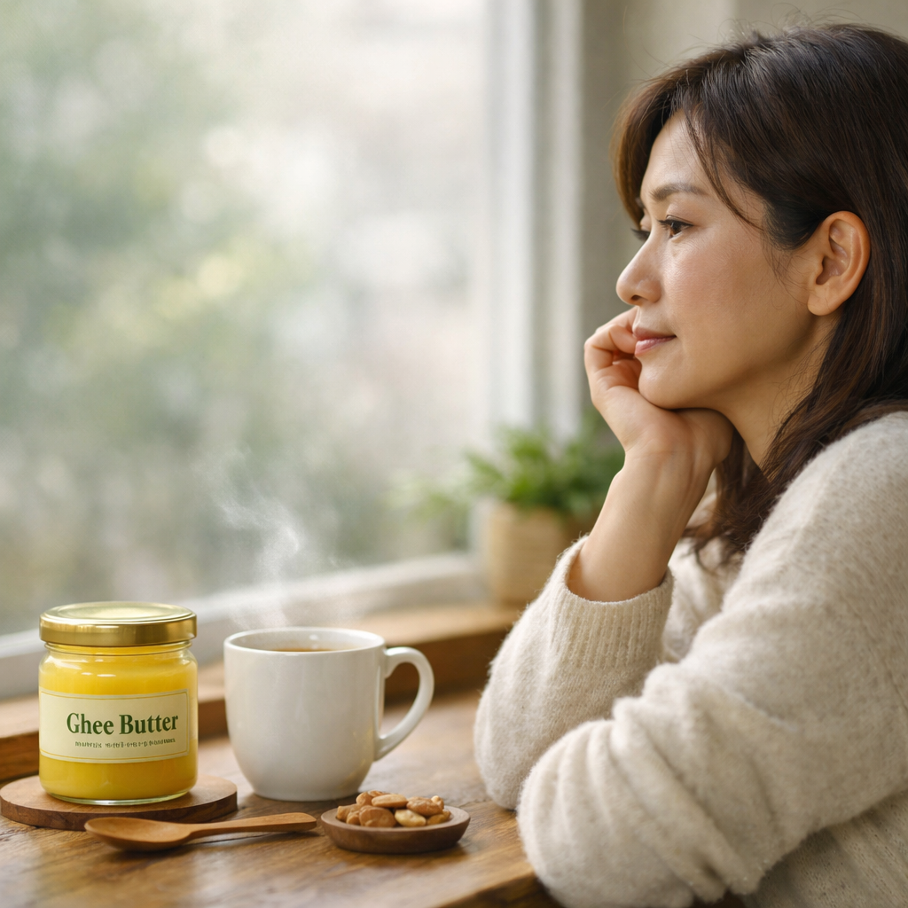 브레인포그가 지속되는 상황에서 기버터와 함께 뇌 에너지 회복을 고민하는 모습