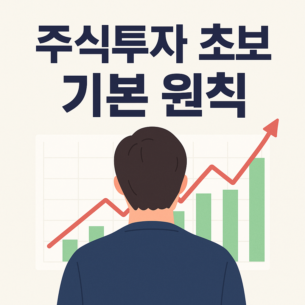 주식투자 초보자를 위한 기본 원칙을 강조하는 대표 이미지