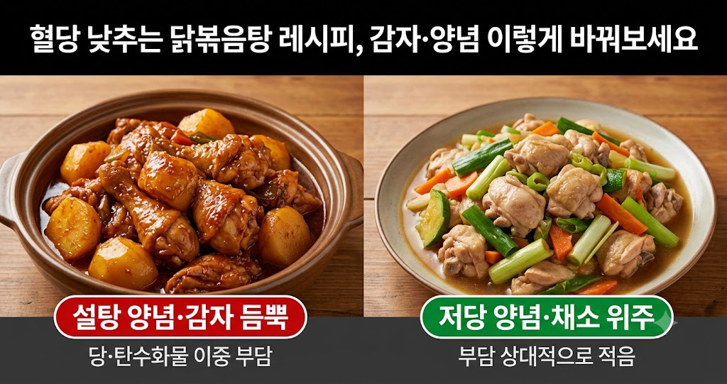 혈당 낮추는 닭볶음탕 레시피, 감자&middot;양념 이렇게 바꿔보세요