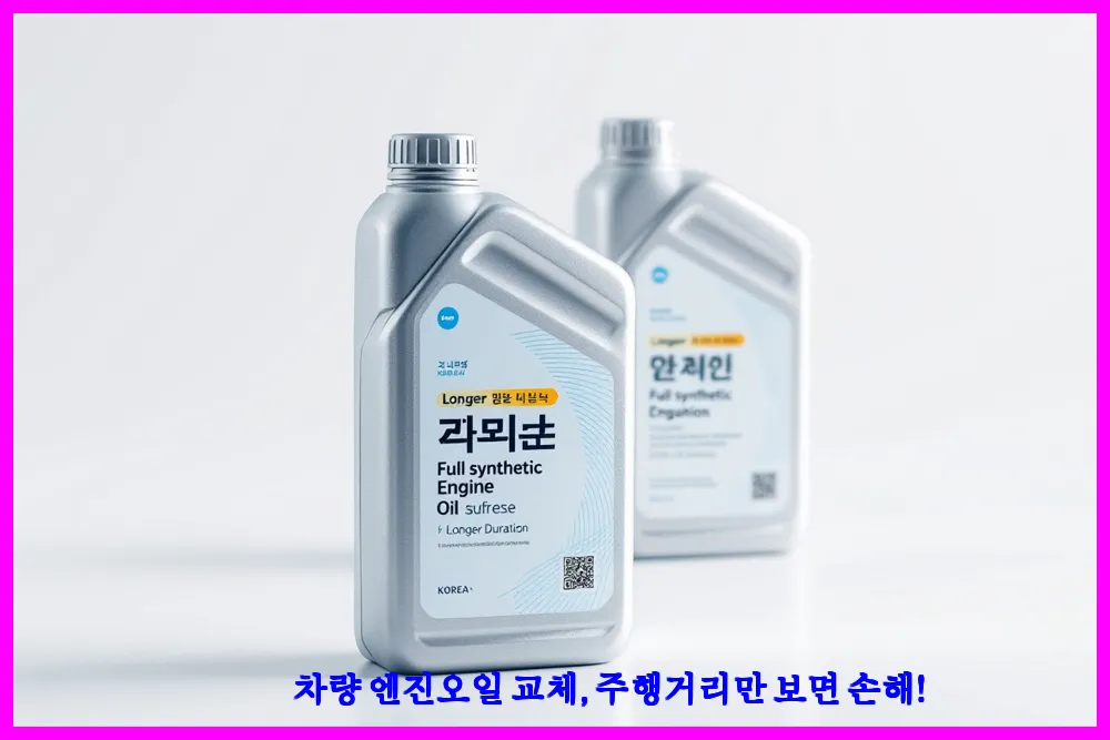 차량 엔진오일 교체, 주행거리만 보면 손해!
