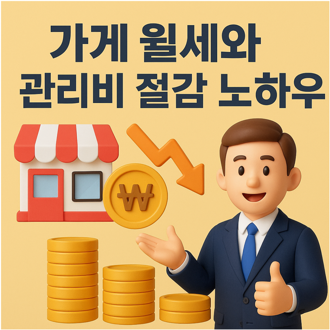 가게 월세와 관리비 절감 노하우