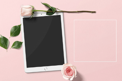 소상공인 지식배움터 전자도서관 이용하려고 하는 태블릿 사진