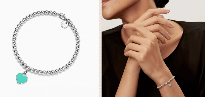 티파니 민트 하트 팔찌