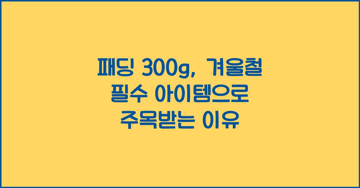 패딩 300g