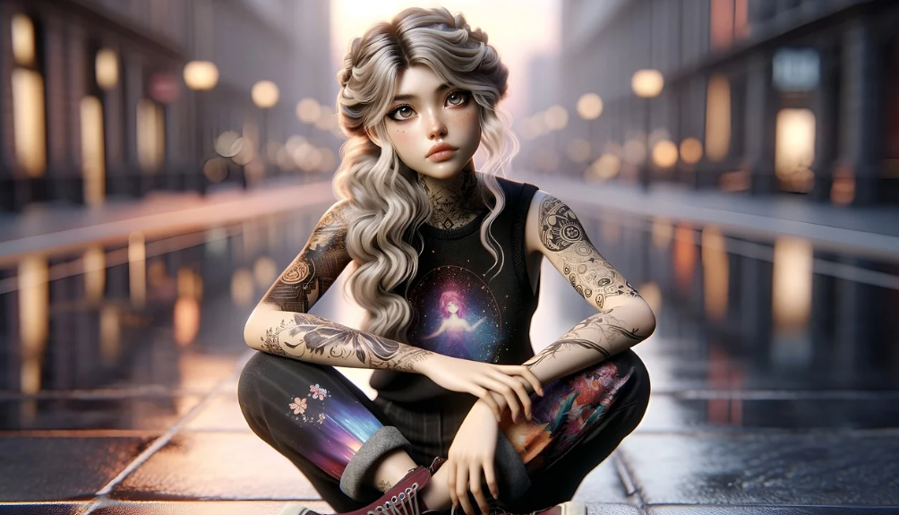 AI 사진 공상중인 여성