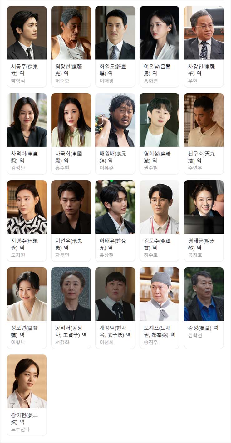 보물섬 - 등장인물