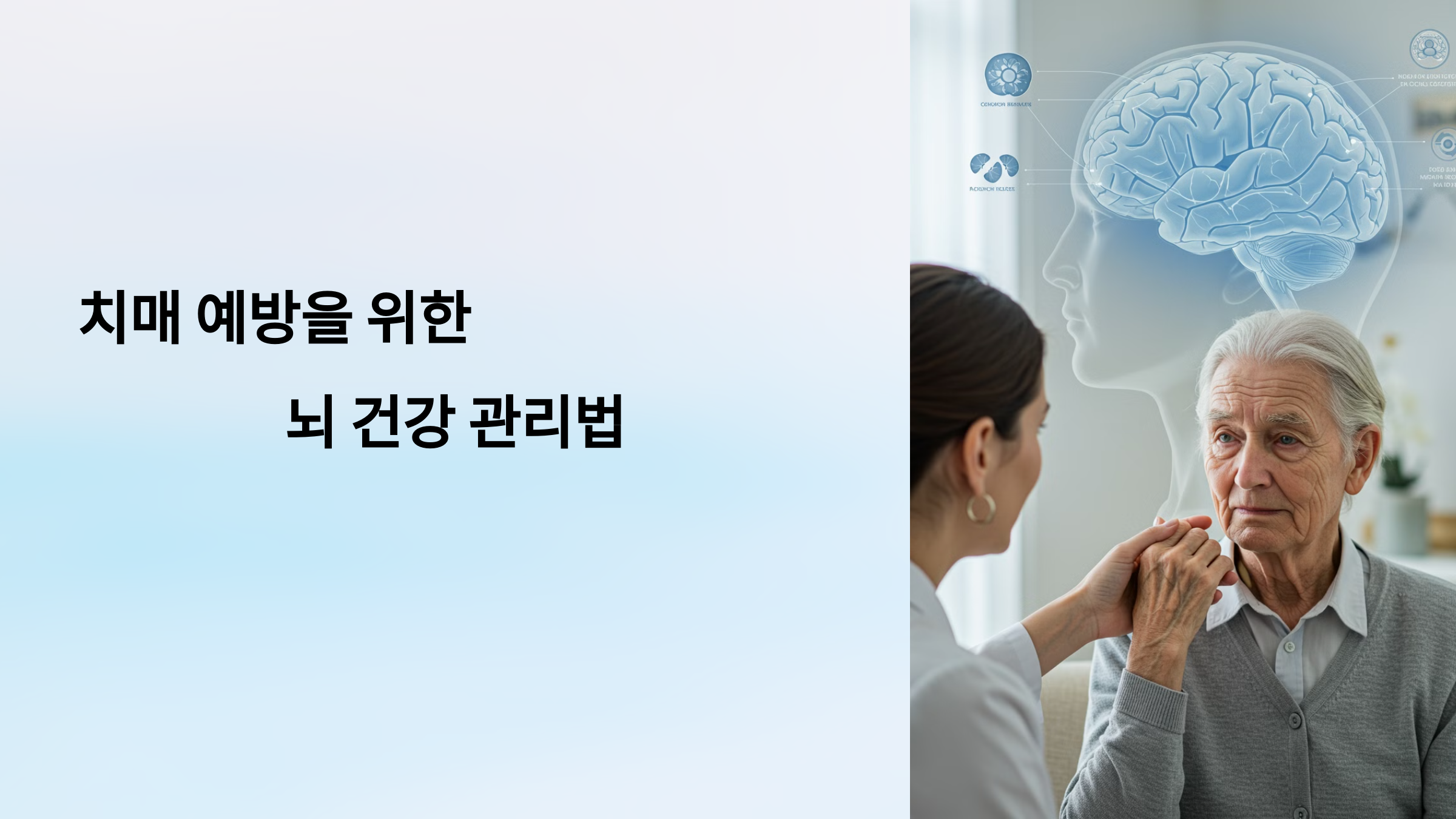 치매 에방을 위한 뇌 건강 관리법