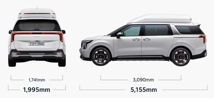 카니발 하이리무진 3.5가솔린, 2.2디젤, 1.6 터보 하이브리드 제원비교(출력, 토크, 브레이크, 타이어 등)