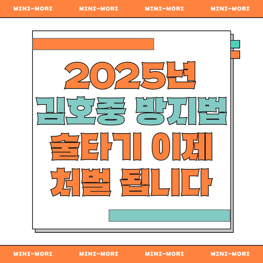  김호중 방지법 