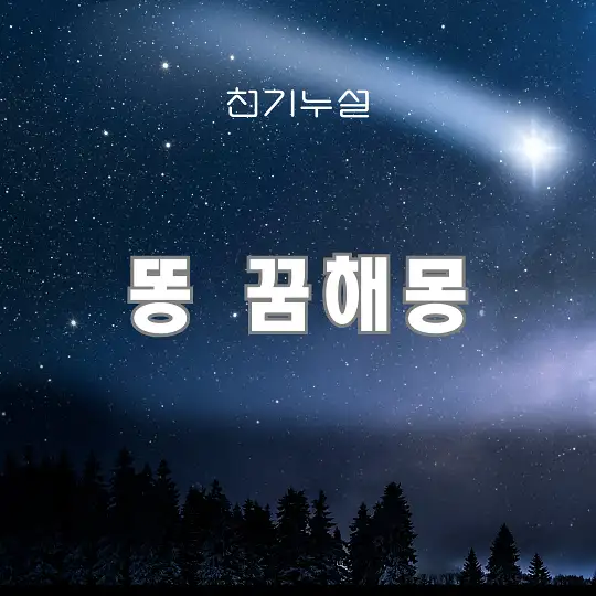 똥꿈 꿈해몽