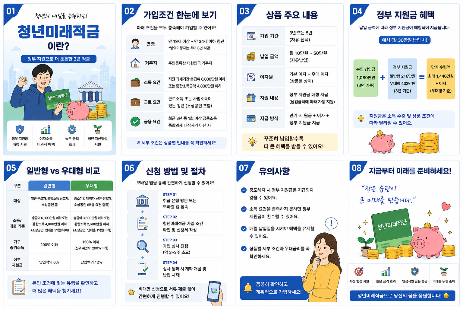 청년미래적금 가입조건 총정리|일반형·우대형·신청기간·만기수령액까지