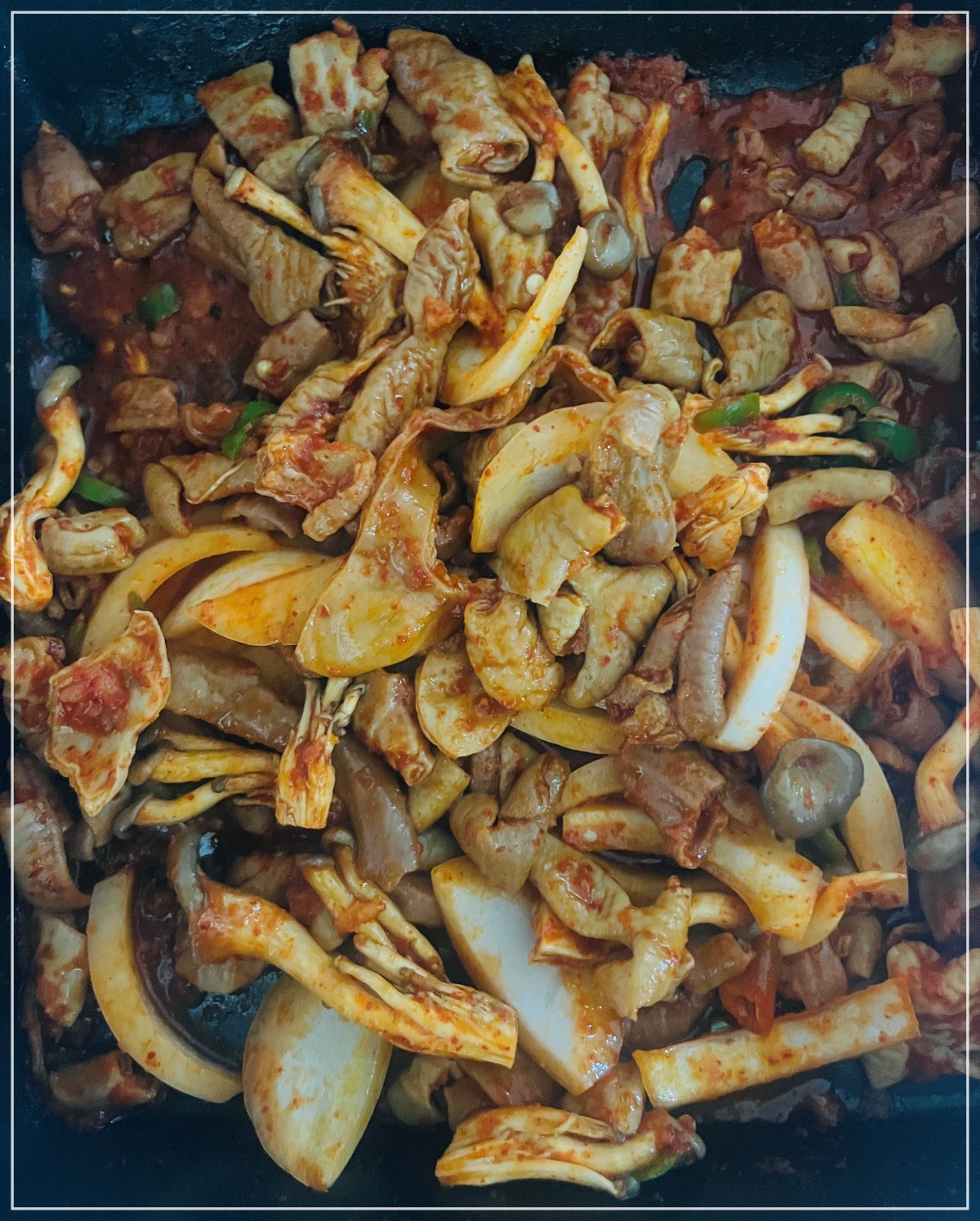 노브랜드-직화곱창-중불-볶기