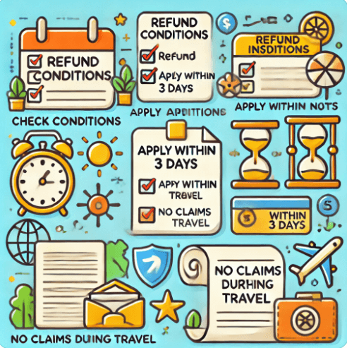 카카오 여행자보험 환급 조건