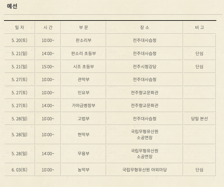 전주대사습놀이