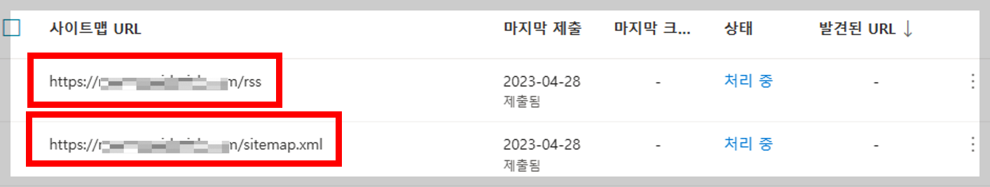 rss, 사이트맵체출
