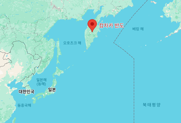 캄차카반도 위치