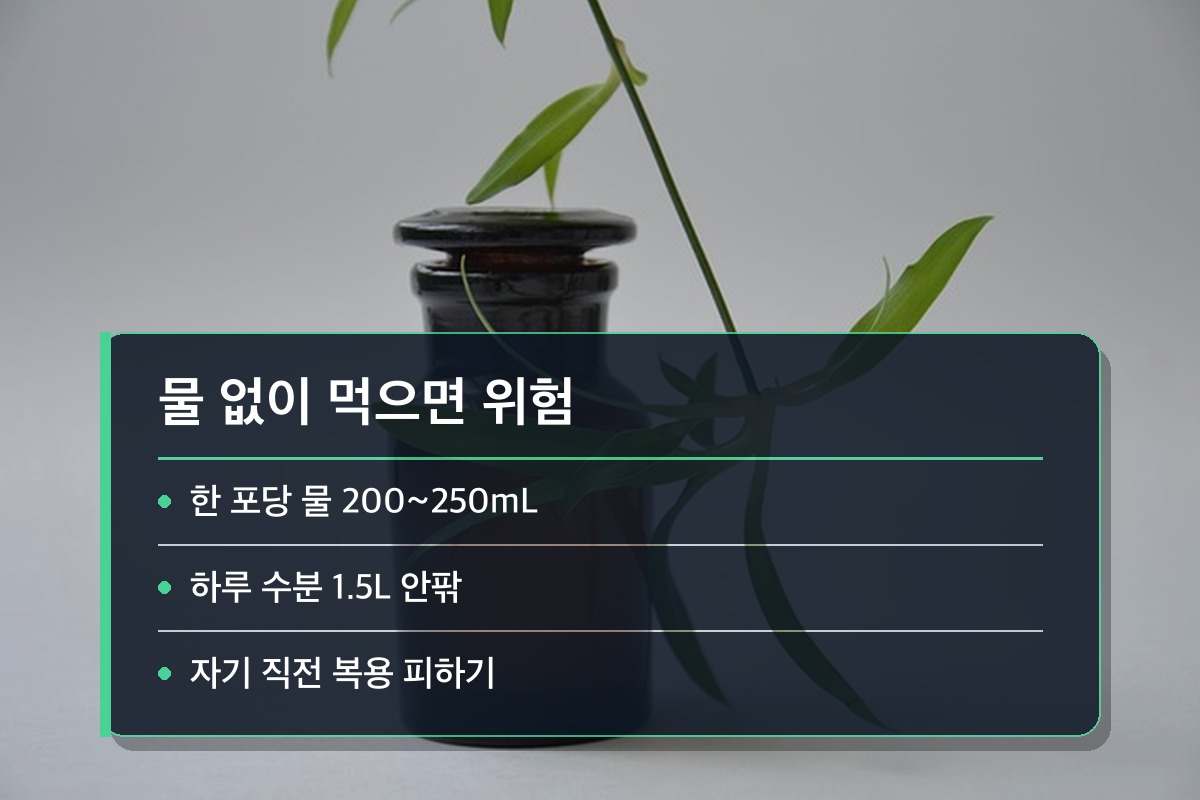 식이섬유 물을 충분히 안 마시면 오히려 독이 됩니다