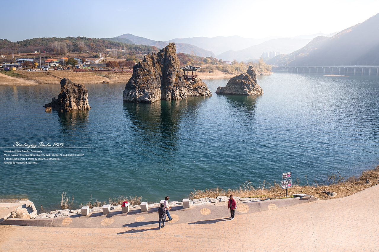 #단양 #도담상봉 #강 #보트 #정자