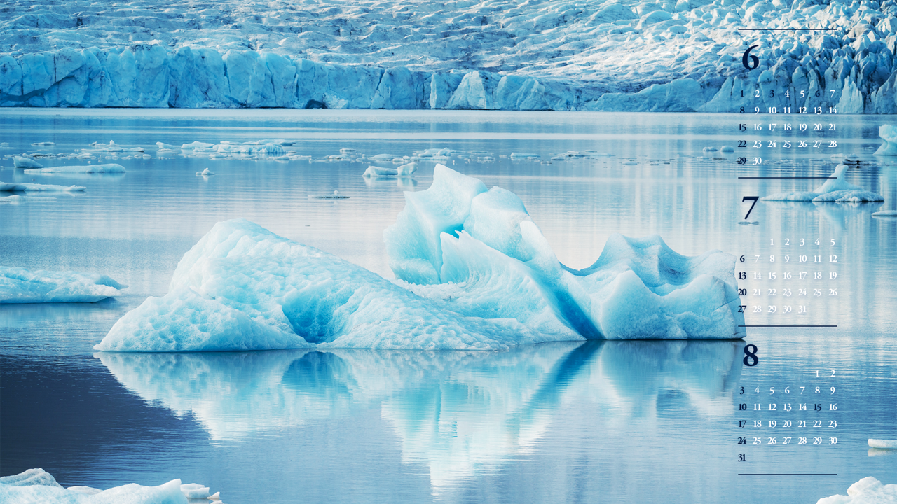 14 빙하 조각들 B - 2025년7월 노트북배경화면