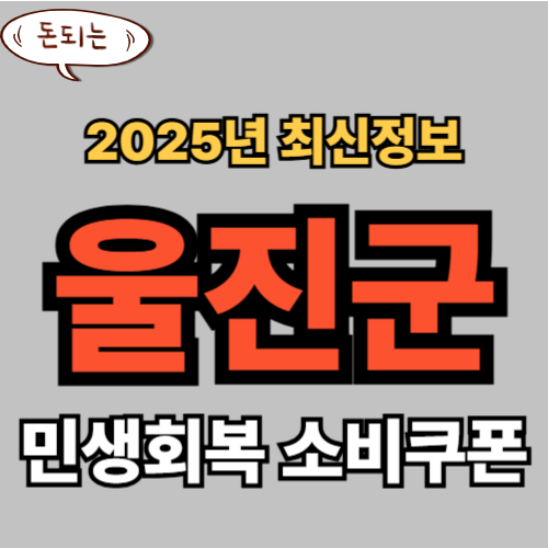 울진군 민생회복 소비쿠폰 신청 완벽 가이드