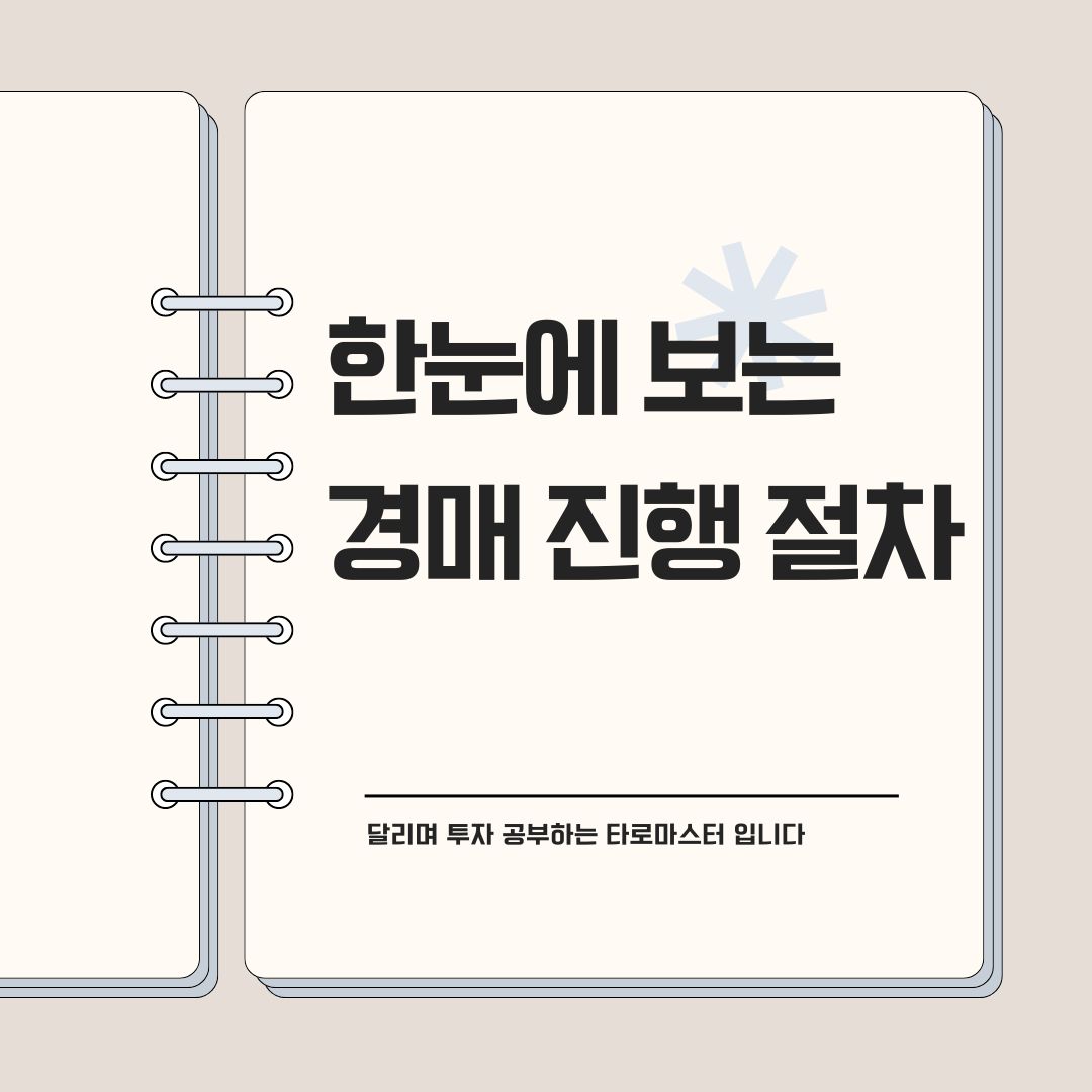 한눈에 보는 경매진행 절차