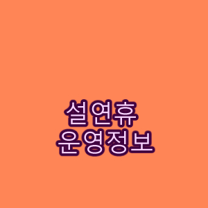 명품아울렛 휴무.
