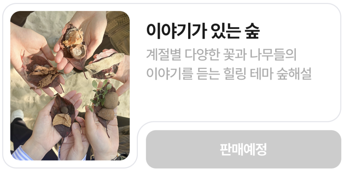 화담숲 프로그램