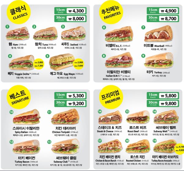 서브웨이 꿀조합 단골 추천