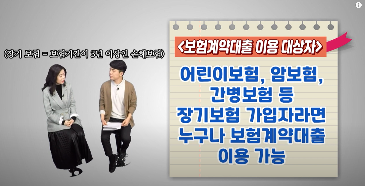 보험계약대출 이용 대상자